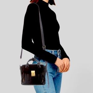 3.1 phillip lim textured leather handle bag